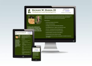 Starter Web Presence for Richard W. Harris III, Professional Land Surveying P.A.